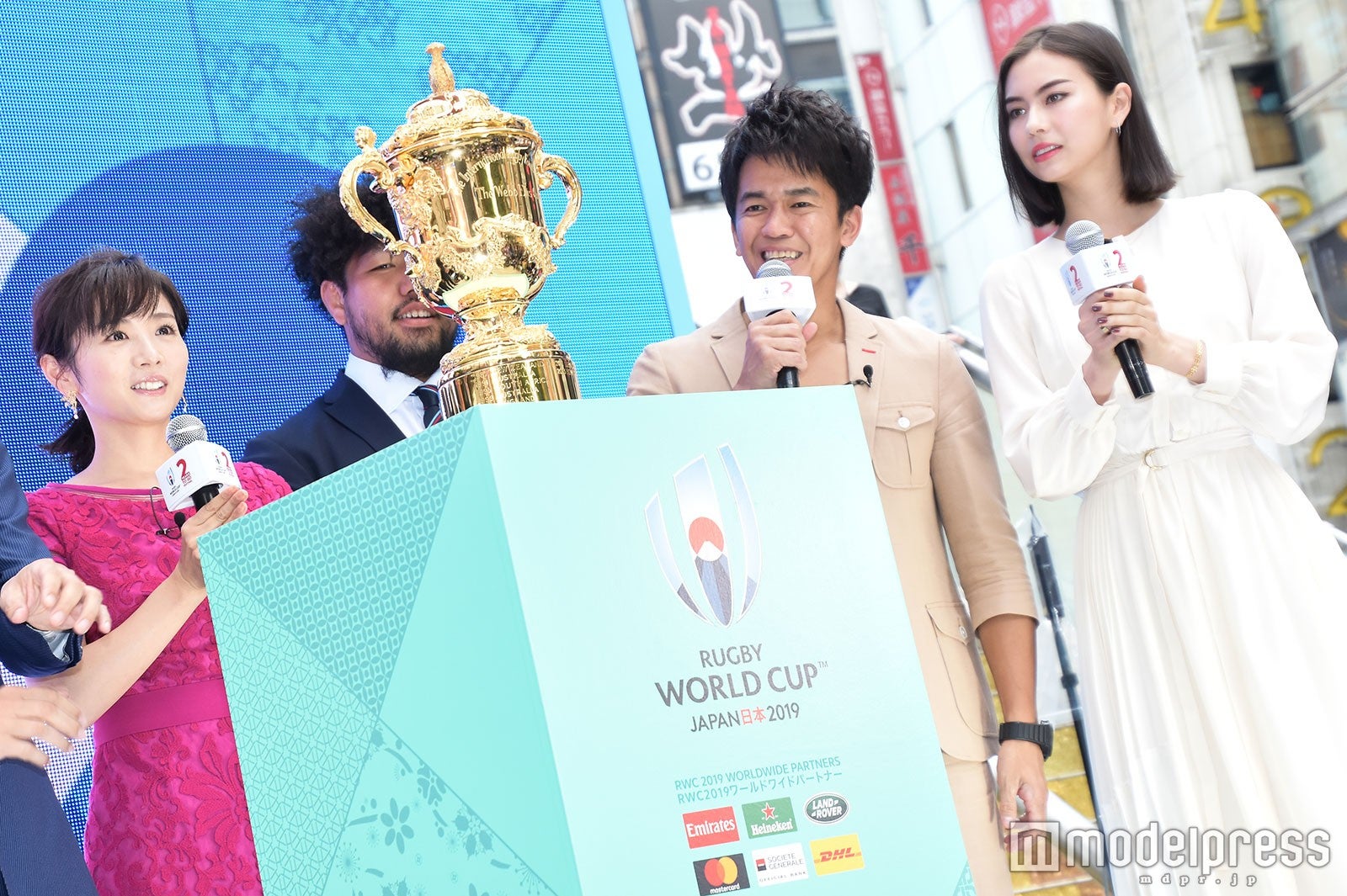 高島彩、福岡堅樹選手、武井壮、ローレン・サイ（C）モデルプレス