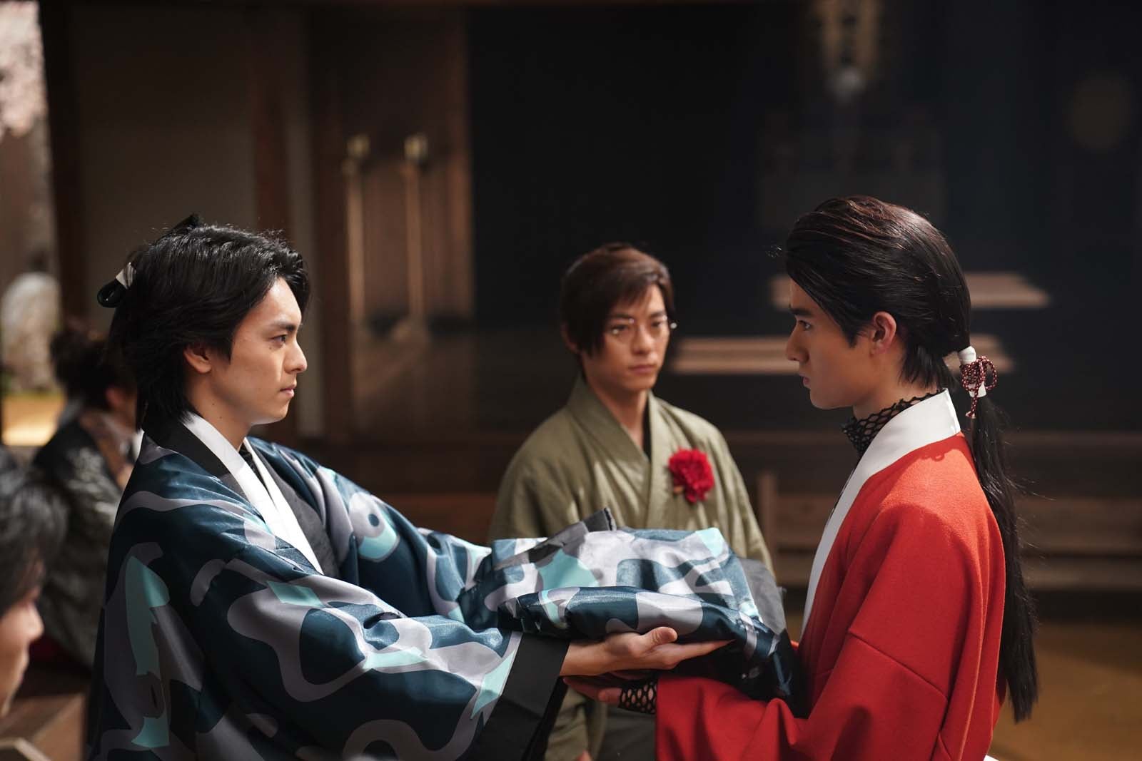 （左から）高野洸、永田崇人、藤岡真威人「君とゆきて咲く～新選組青春録～」第6話より（C）テレビ朝日