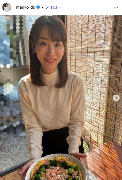 堂真理子アナInstagramより
