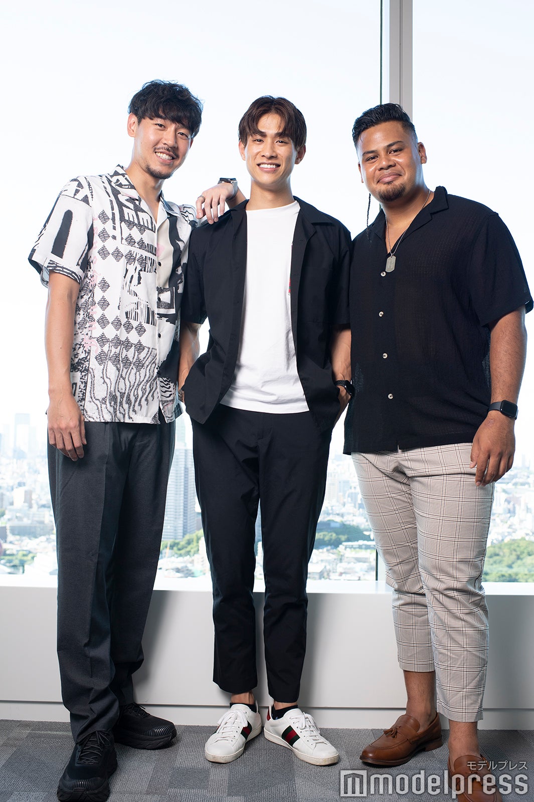 長谷川惠一、中道理央也、ジェイデン・トア・マクスウェル （C）モデルプレス