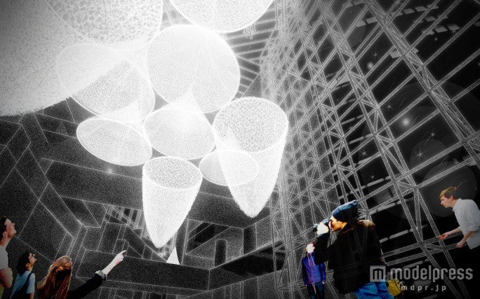 ウェストウォーククリスマスインスタレーション “Airy Walk”／画像提供：森ビル