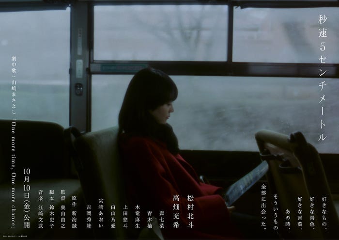 「秒速5センチメートル」ティザービジュアル第4弾(C)2025「秒速5センチメートル」製作委員会