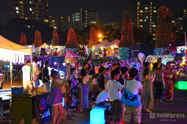 「ウォーターランフェスティバル2015東京ベイ」夜間ライトアップ