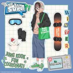 札幌編・JUNG KOOKをイメージした冬コーデ(C)2024 BIGHIT MUSIC & HYBE. All rights reserved.