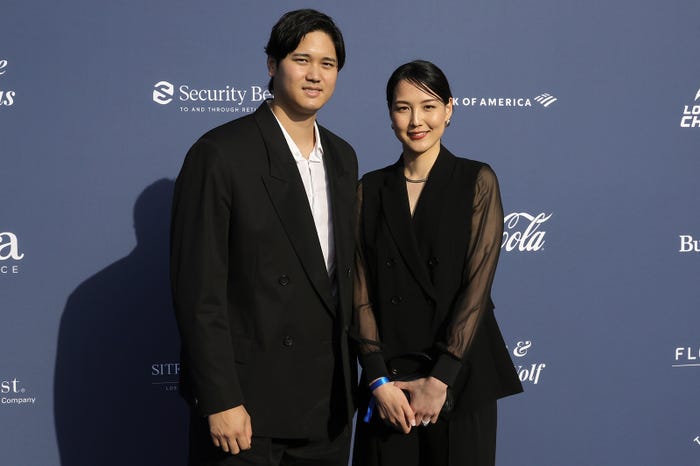 大谷翔平選手、田中真美子さん/Photo by Getty Images