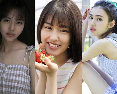 松風理咲・竹内愛紗・長見玲亜、“スウィートパワーガールズ”が初ソロ写真集を同時発売