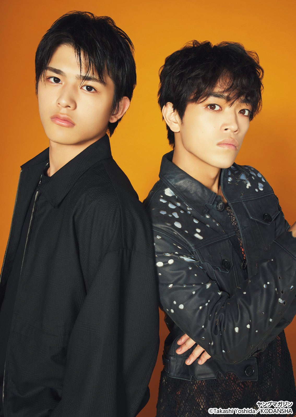 timelesz原嘉孝＆篠塚大輝“はらしの”バディ撮影で息ぴったり「ヤンマガ」中面カット一部公開