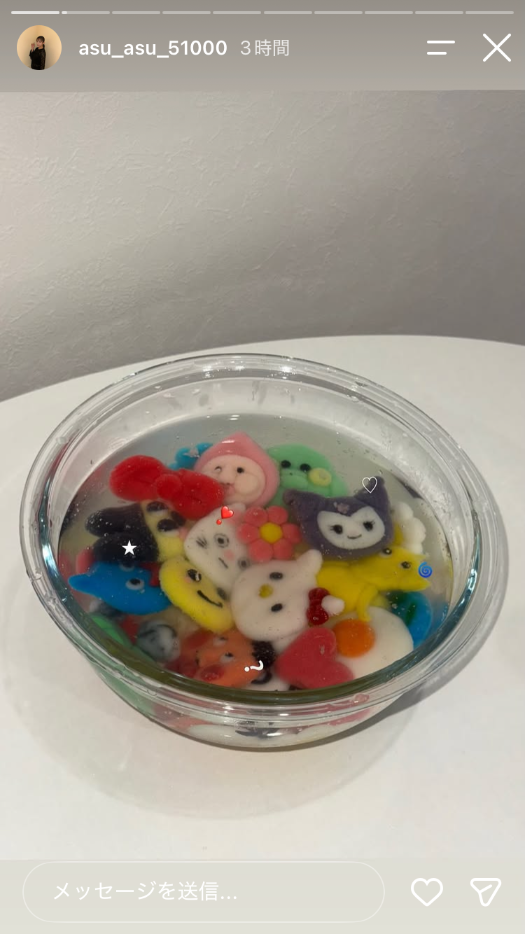 清水あす香Instagramストーリーズより