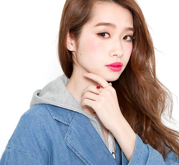 カラービジュー3連セットリング「salus」1,390円(税込)