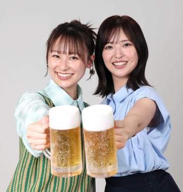 谷口彩菜「肝臓尽きるまで」飲んじゃいます “緑ハイネキ”鈴木美羽「ずっと幸せすぎて」 BS-TBS「町中華で飲ろうぜ」新コンビ