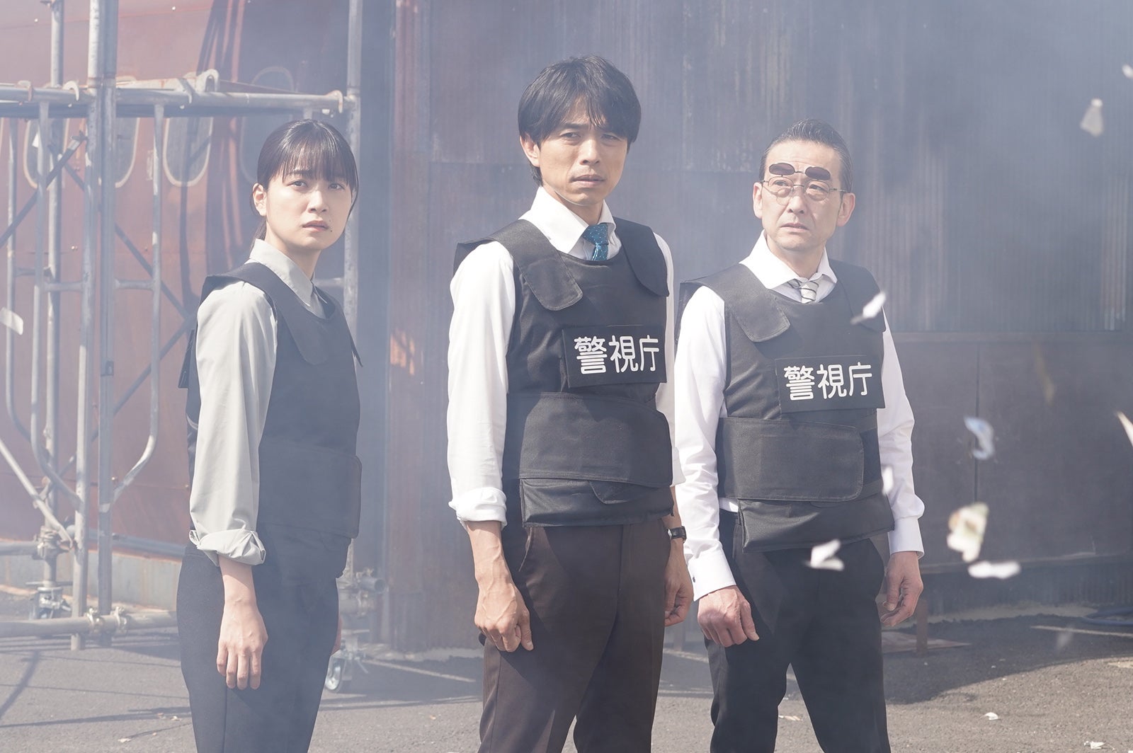 深川麻衣、井ノ原快彦、吹越満（C）テレビ朝日