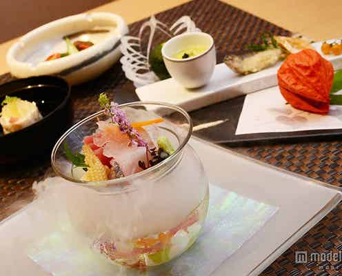 ディズニー、金魚鉢に美しい和の彩り 旬食材を楽しむ<試食レポ>
