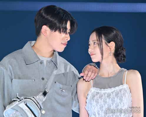 なこなこカップル、近距離で微笑み合う なごみは美ウエスト披露【GirlsAward 2024 S/S】