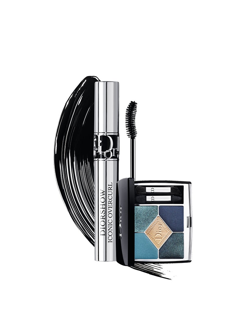 （左から）「マスカラ ディオールショウ アイコニック オーバーカール090 ブラック」「サンク クルール クチュール279 デニム」 （提供写真）