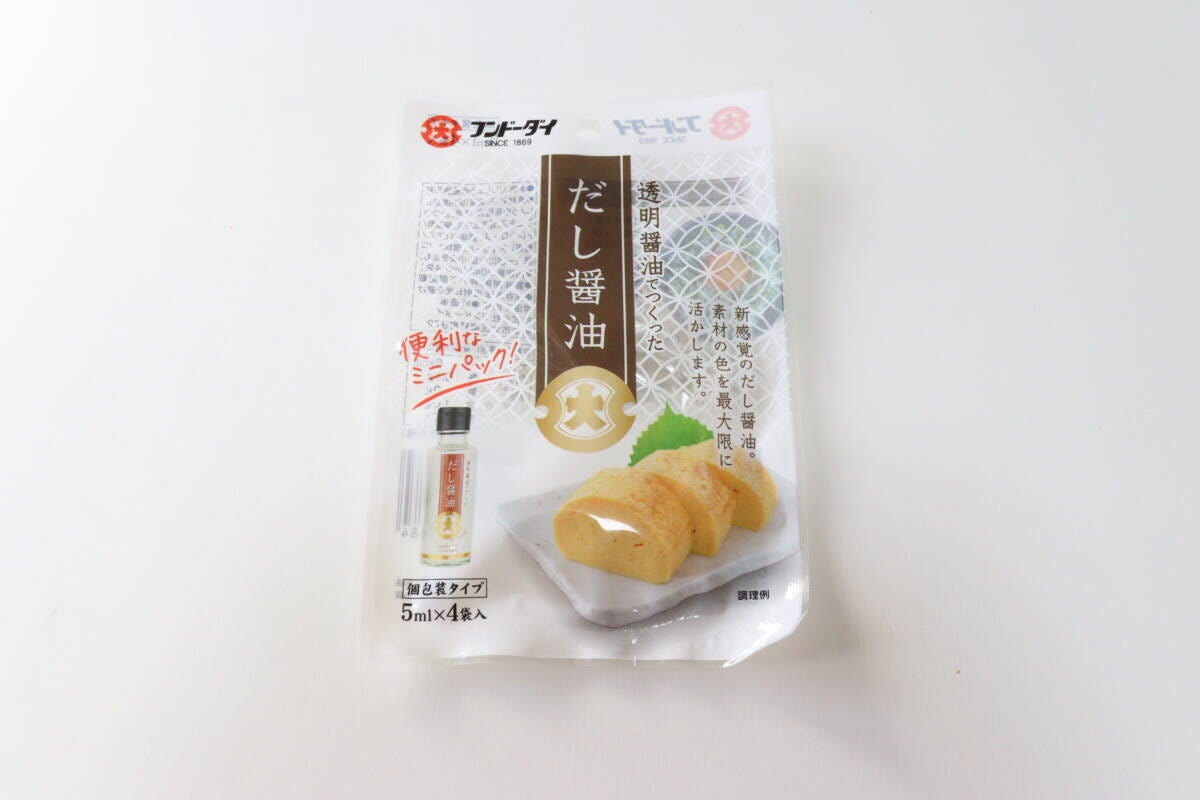 ダイソーのだし醤油のパッケージ