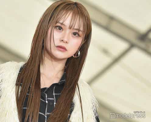 さくてぃん(さくら)、“指噛み”ポージングで挑発的に 印象ガラリの大人オーラ<OKINAWA COLLECTION 2023>
