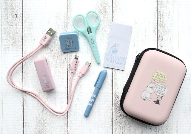 宝島社雑誌付録InRed2026年1・2月合併号のムーミンのミニミニ文具セット2