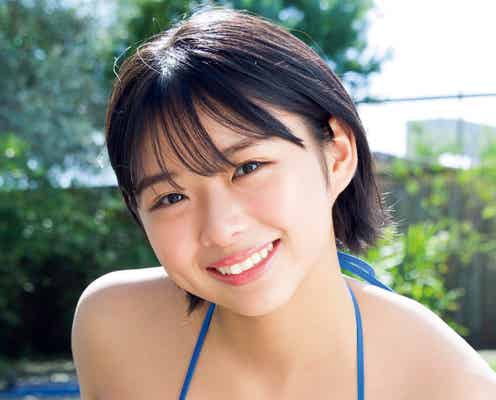 TikTokで話題の現役JK・桑島海空、初グラビアで美バスト輝くビキニ姿披露