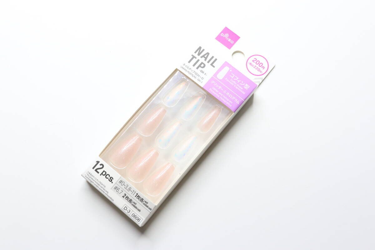ダイソー　ネイルチップ（GH-1、12枚）