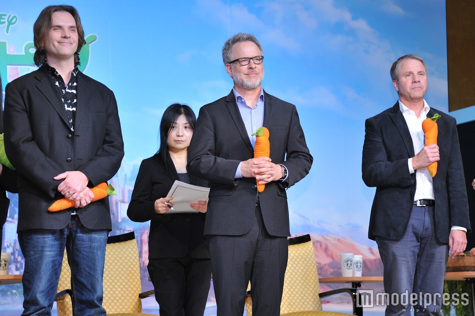 バイロン・ハワード監督、リッチ・ムーア監督、クラーク・スペンサー氏（C）モデルプレス