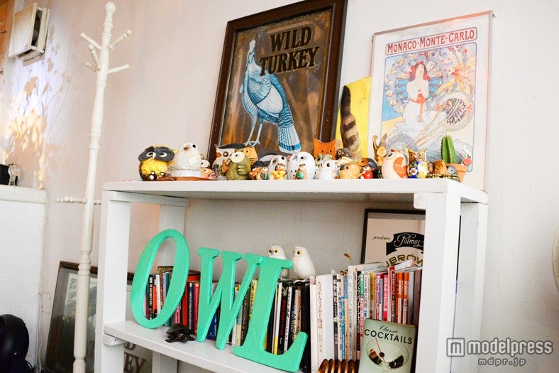 店名に因んだふくろうの置物