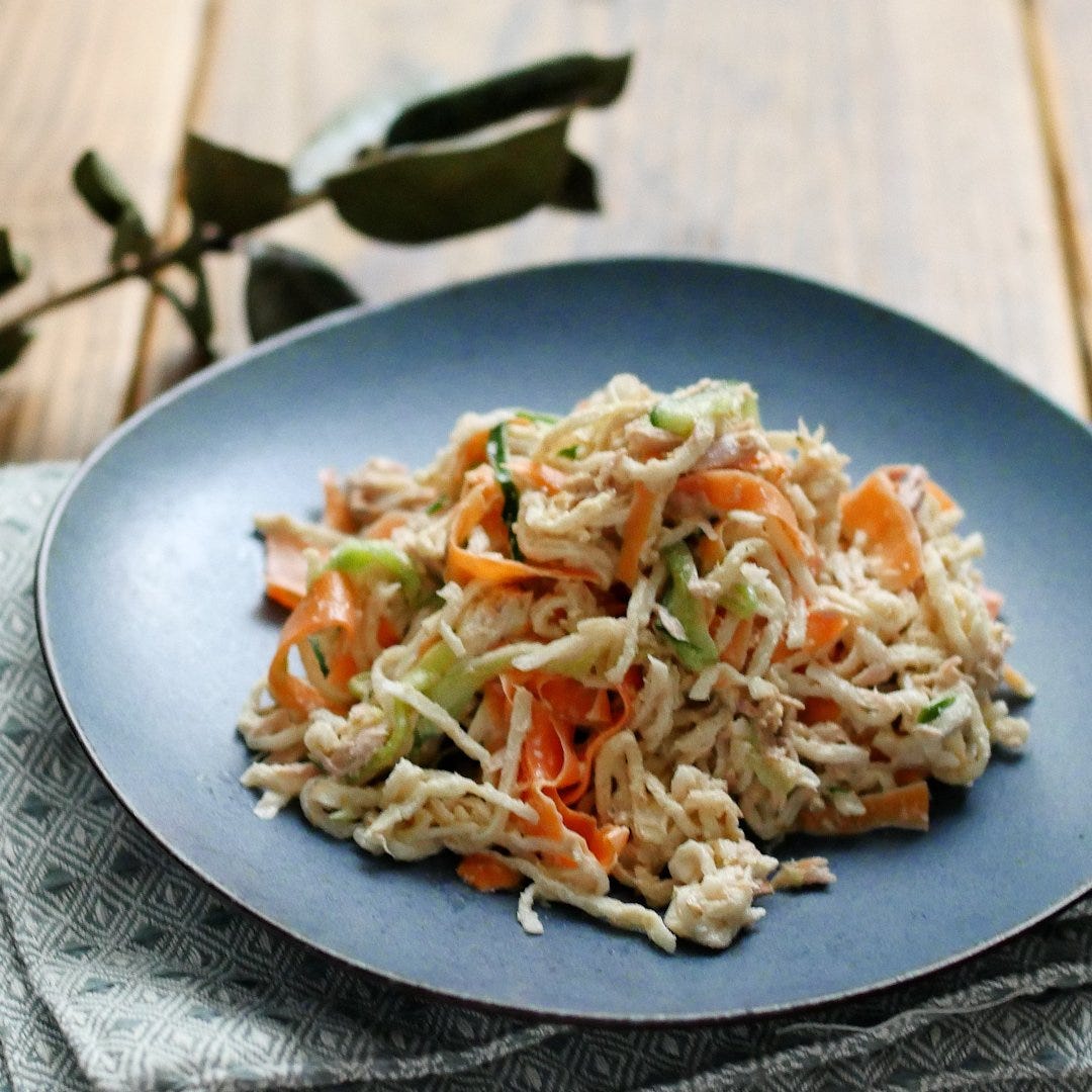 ごま香る。ツナと切り干し大根のマヨぽんサラダ
