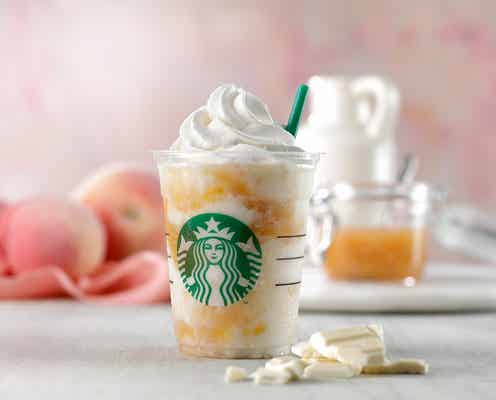 スタバ、ホワイトチョコ×ピーチのフラペ登場