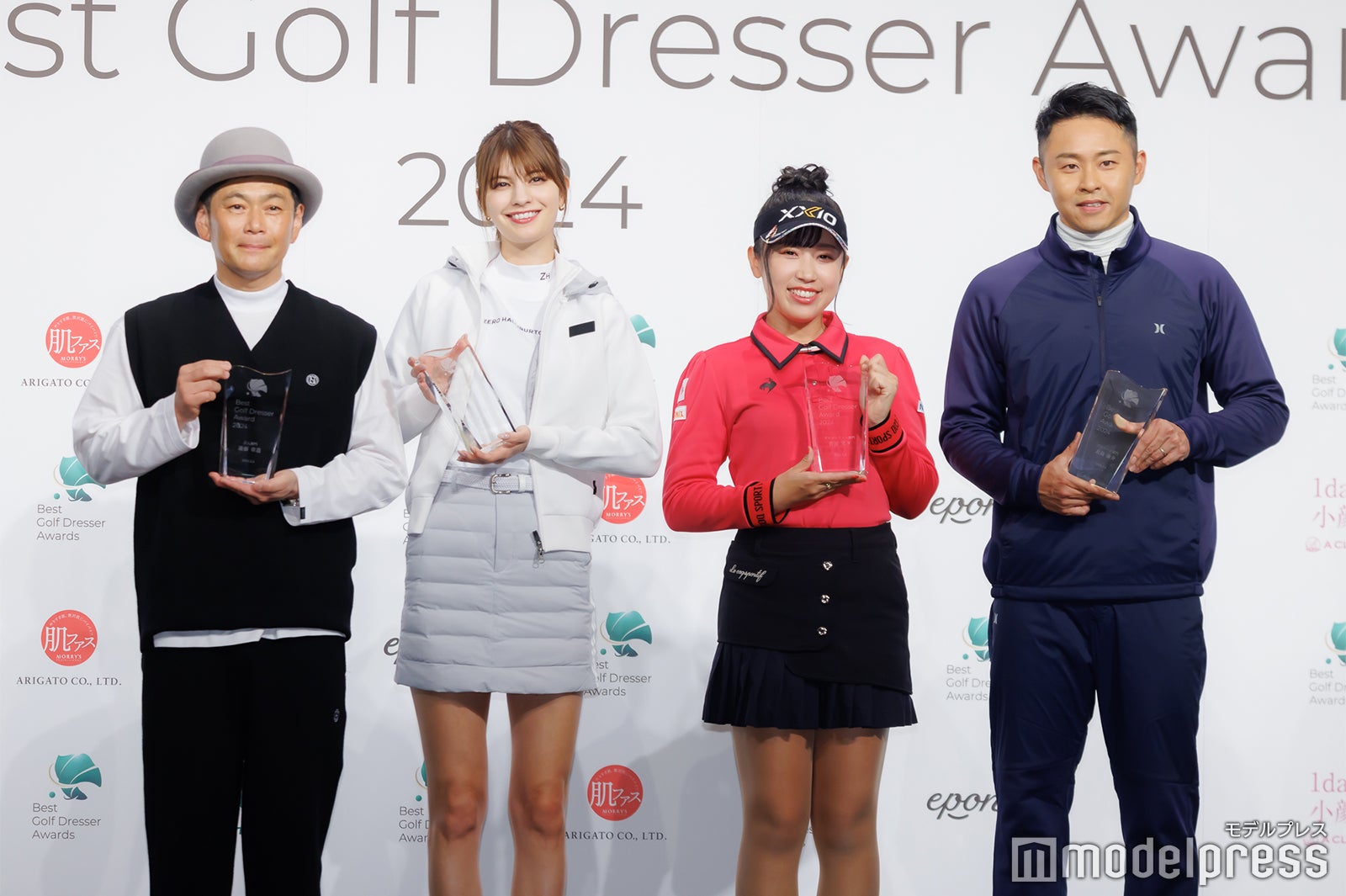 （左から）遠藤章造、マギー、菅沼菜々選手、北島康介（C）モデルプレス