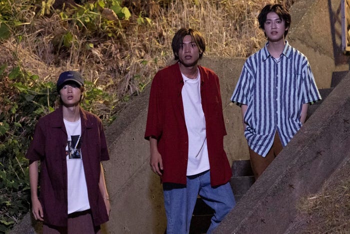 (左から)窪塚愛流、板垣瑞生、ゆうたろう (C)日本テレビ