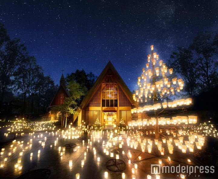 教会の森で幻想的な時間　軽井沢の夏の風物詩「サマーキャンドルナイト」