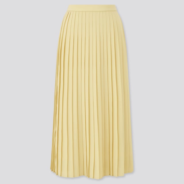 ユニクロのシフォンプリーツロングスカート