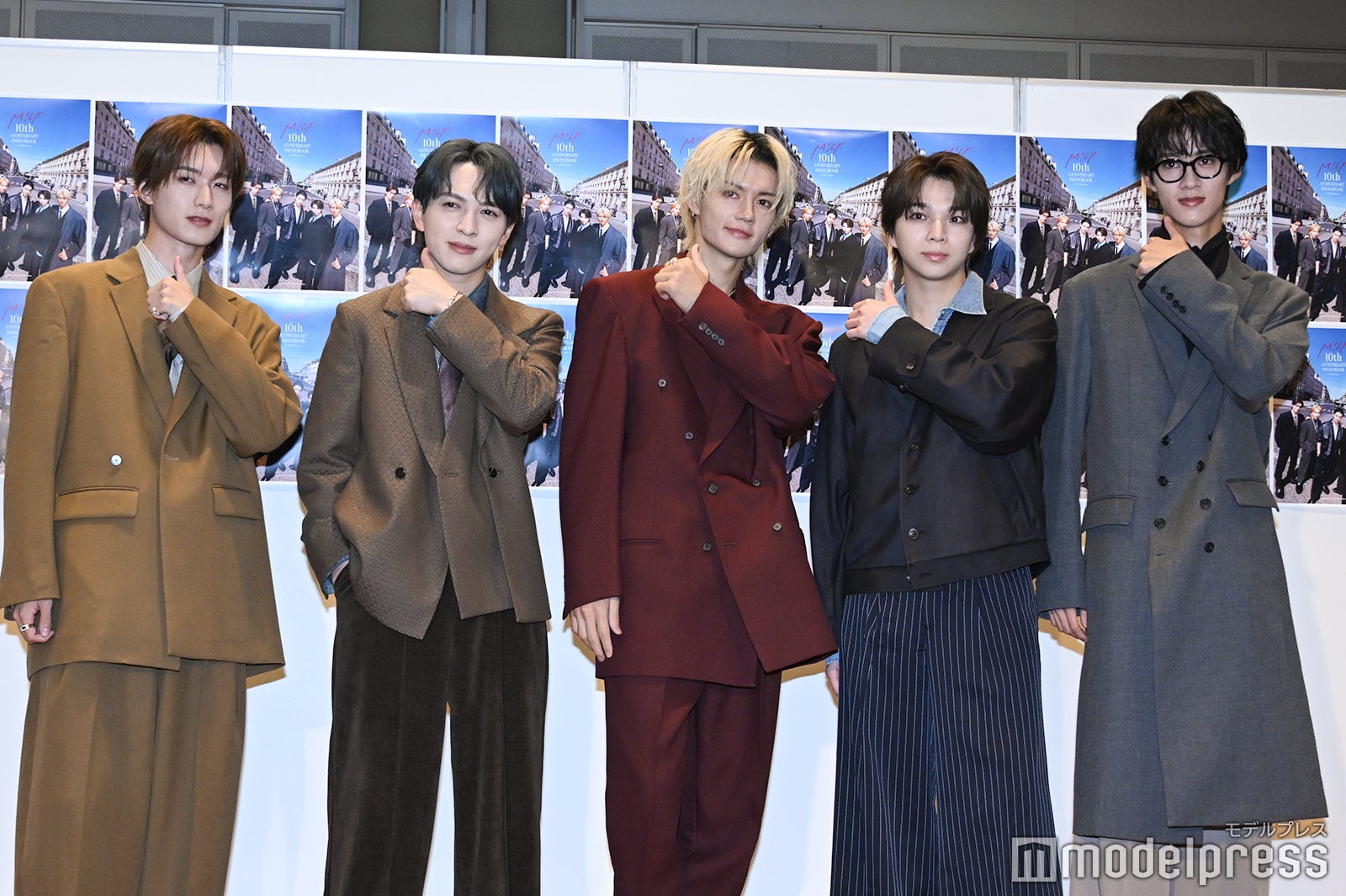 M!LK／山中柔太朗、吉田仁人、佐野勇斗、塩崎太智、曽野舜太（C）モデルプレス