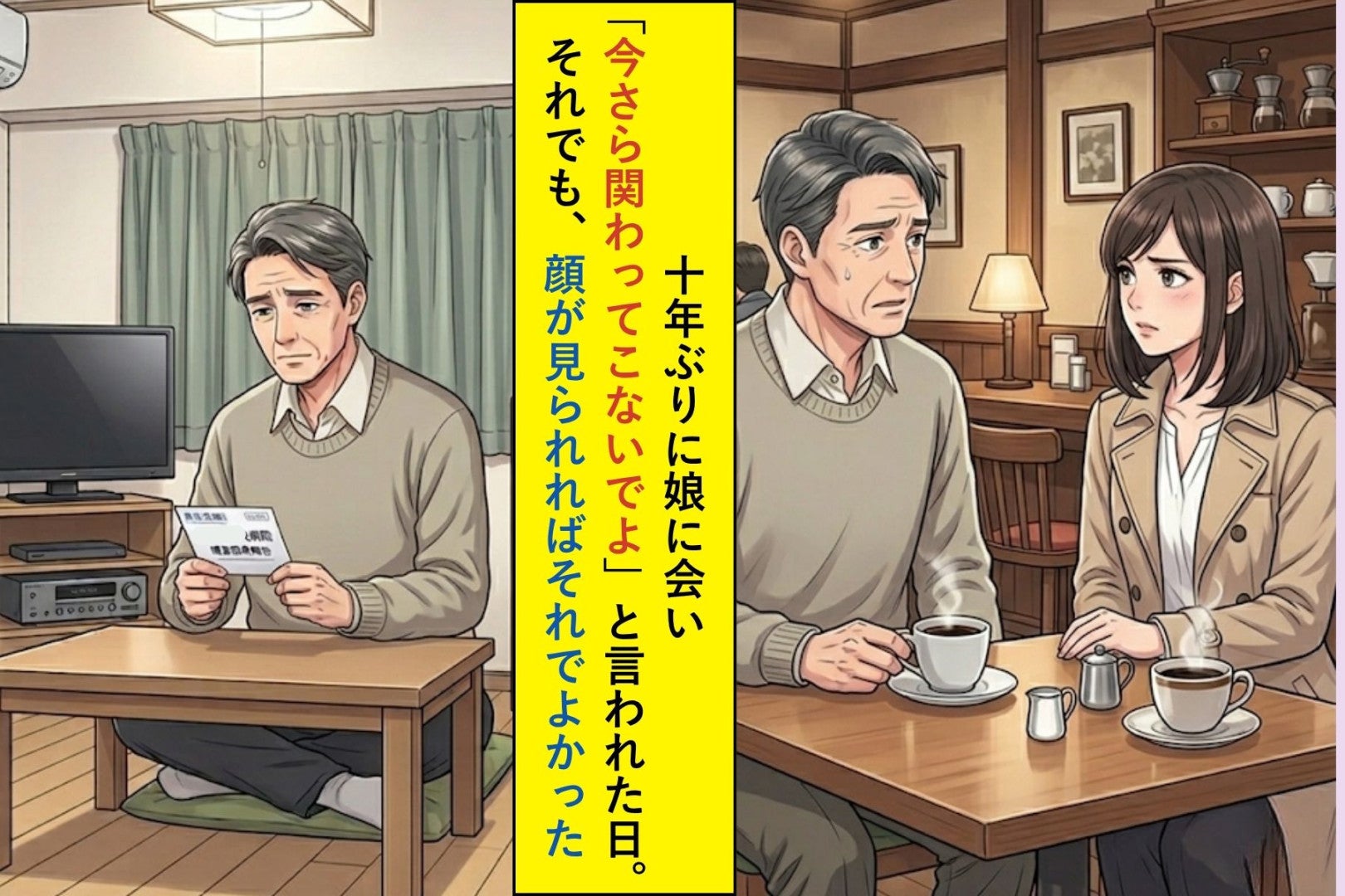 十年ぶりに娘へ「今さら関わってこないでよ」と言われた日。それでも、顔が見られればそれでよかった
