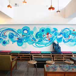 神田さおりさんによるウォールアート/画像提供:トルビ