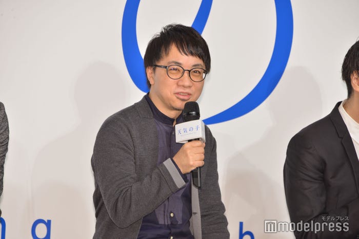 「天気の子」制作発表記者会見に出席した新海誠監督 (C)モデルプレス