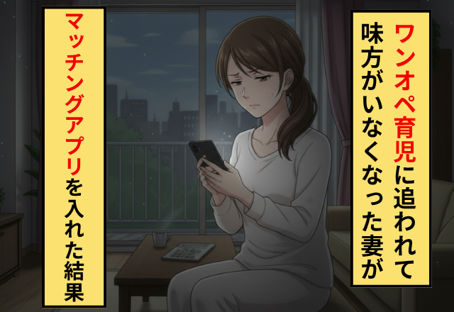 育児で疲弊した妻に夫「そんなに大変？」⇒限界に達した妻がマッチングアプリを入れてしまった話
