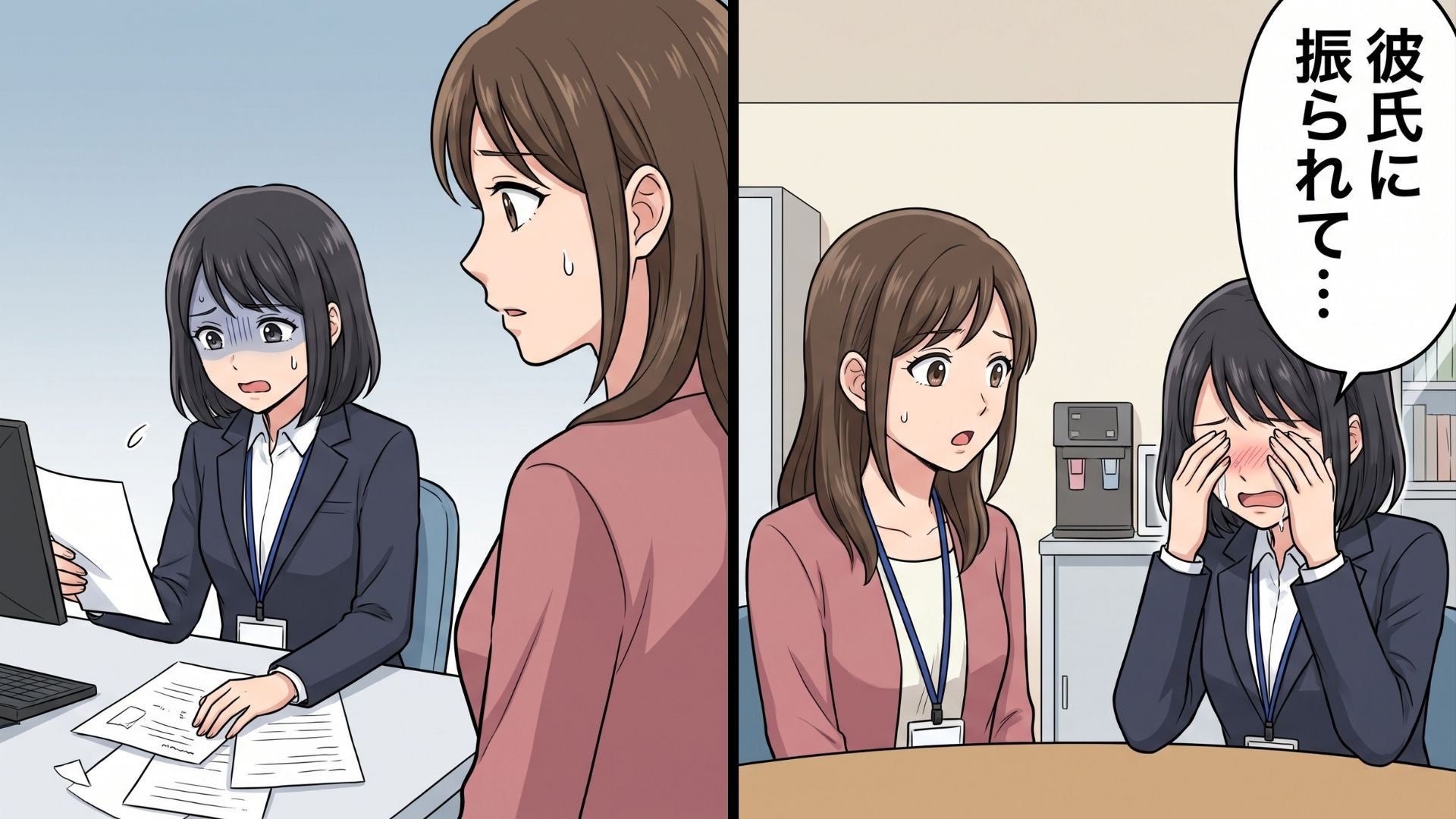 【職場】いつも“完璧な後輩”の様子が最近おかしい…突然、泣き出してしまった彼女の【まさかの悩み】とは...！？
