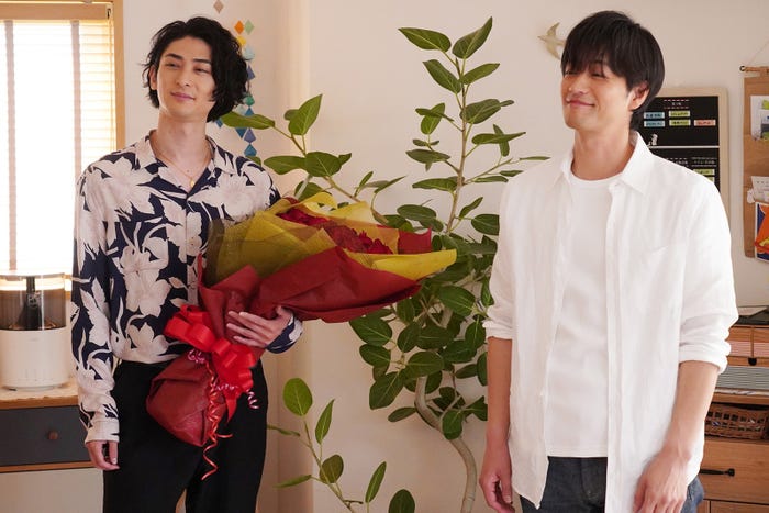 古川雄大、竹財輝之助「わたしのお嫁くん」第7話より(C)フジテレビ