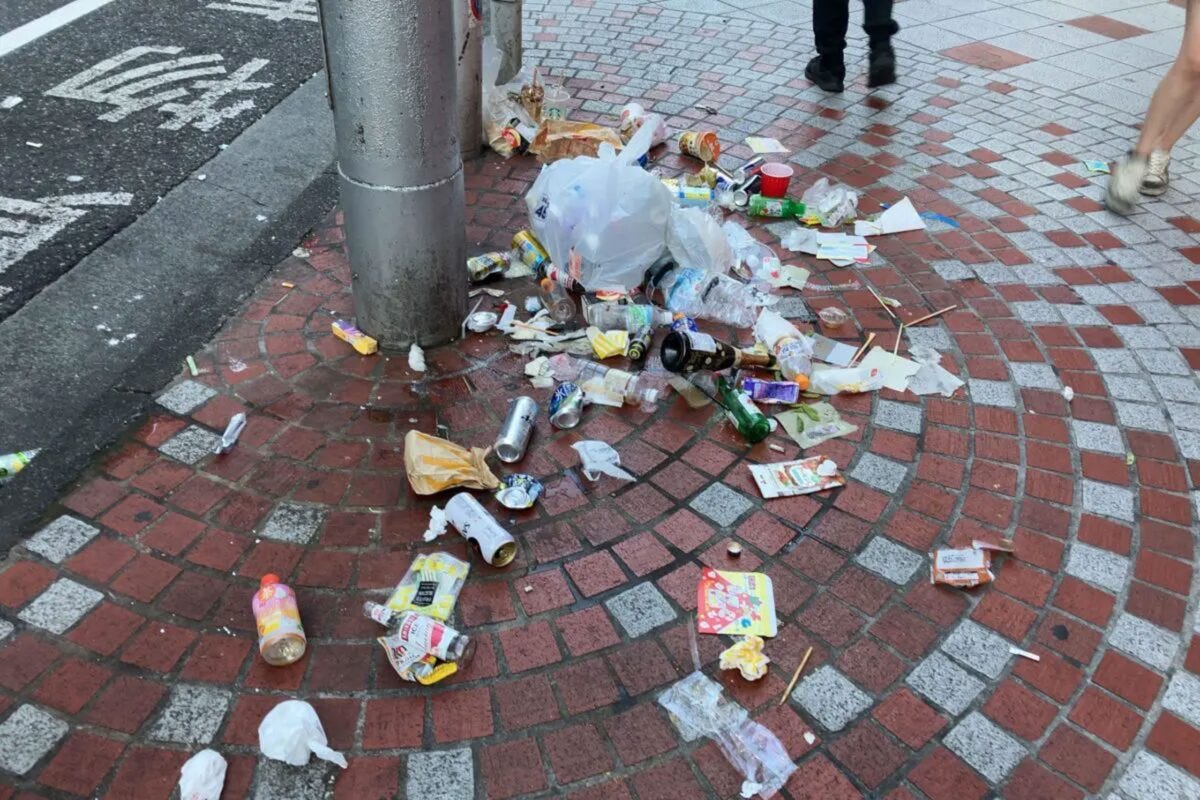 ハロウィン翌日の渋谷