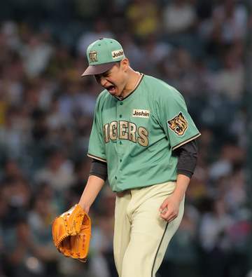 阪神 先発・大竹は6回3安打無失点 わずか60球で3勝目の権利持って降板