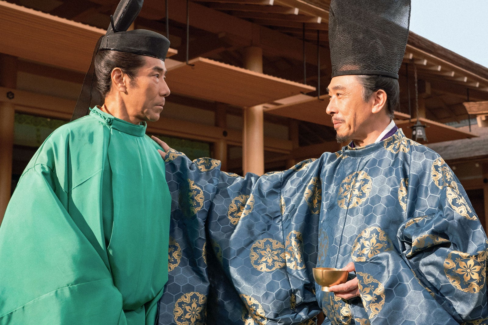 岸谷五朗、段田安則「光る君へ」第7話より（C）NHK