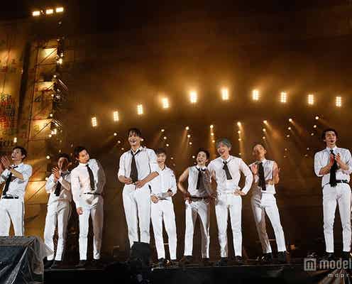 EXO、初「a-nation」は雨でびしょ濡れ&笑顔全開!5万人大歓声の発表も<セットリスト>