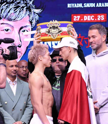 井上尚弥「あまり調子に乗るなよ」 ピカソ挑発に対抗心「気合に飲まれないよう、それ以上の気迫を」計量後に55秒にらみ合い