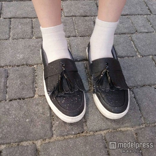 フリンジがポイントの靴