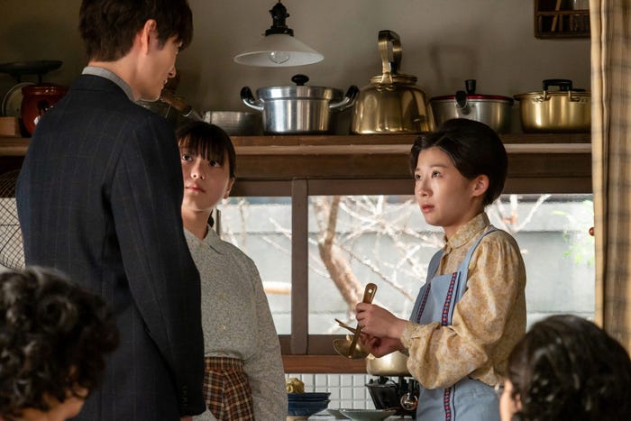 岡田将生、毎田暖乃、伊藤沙莉「虎に翼」第100話(C)NHK