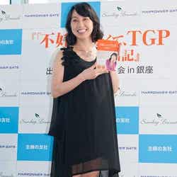 産休前最後の公の場に登場した東尾理子/撮影:井坂英彰