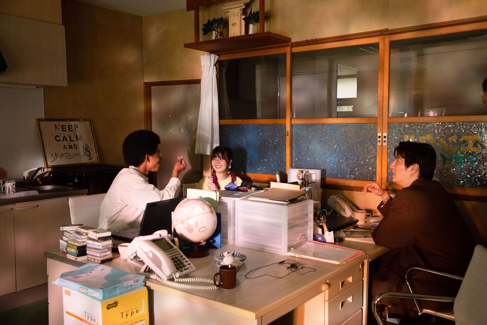 モクタール、ゆな、天野浩成 「つながりたくて、嘘をつく2」メイキング（提供写真）