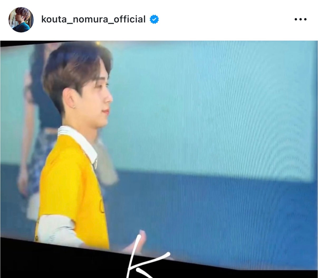 野村康太Instagramより