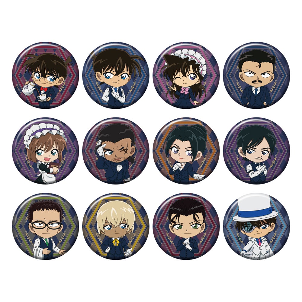 缶バッジ（ランダム12種）税込605円（C）青山剛昌／小学館・読売テレビ・TMS 1996