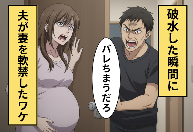 破水した妻を自宅に軟禁した夫！？直後「バレてしまう…」夫が軟禁した理由を知り…妻「えっ」